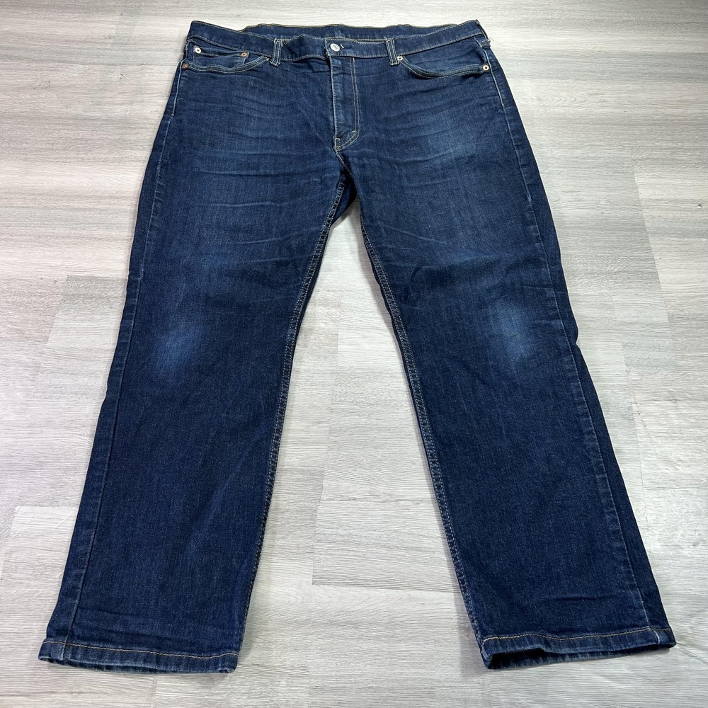 Levis 514 Jeans Mens 40x30 Blue Regular Straight Stretch Denim Dark Wash‎ Pants